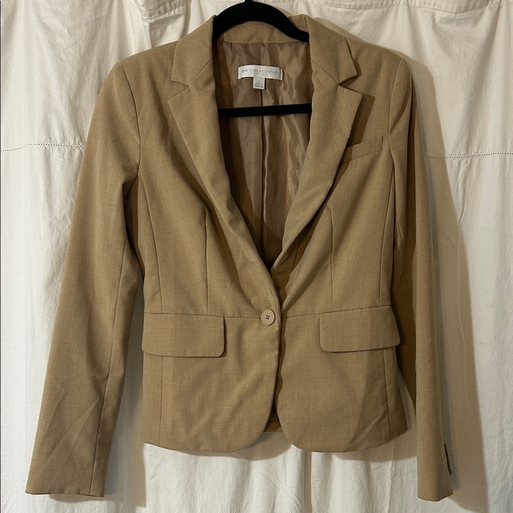 New York & Company Classic Tan Blazer